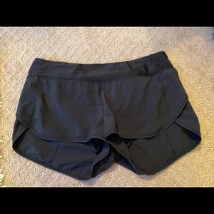 Black lululemon speed up shorts